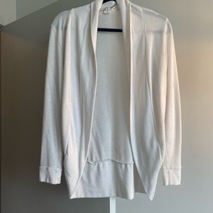 Thin white cardigan